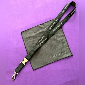 PORSCHE LANYARD 💙 MiCROFiBER CLOTH - AUTHENTiC 🏎️🏁